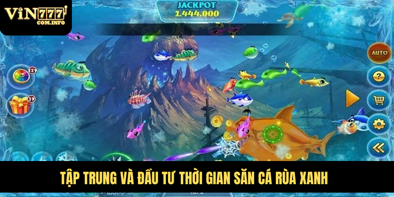 Trải Nghiệm Trò Chơi Bắn Cá Rùa Xanh Hấp Dẫn Và Thú Vị 3 Tập trung và đầu tư thời gian săn cá Rùa Xanh